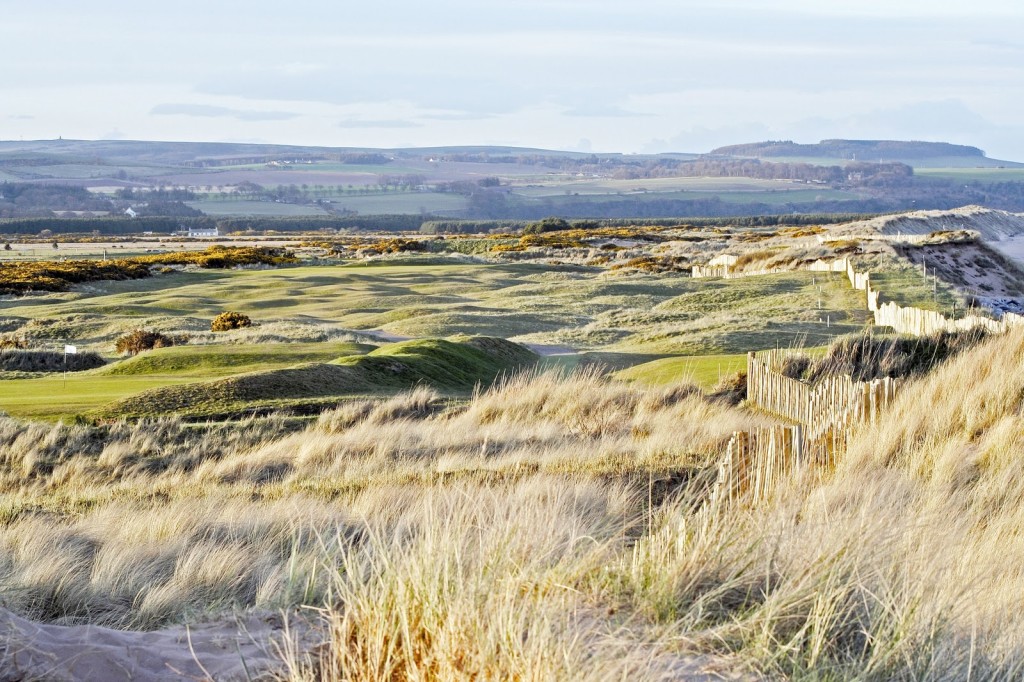 Links golf at Montrose in Scotland