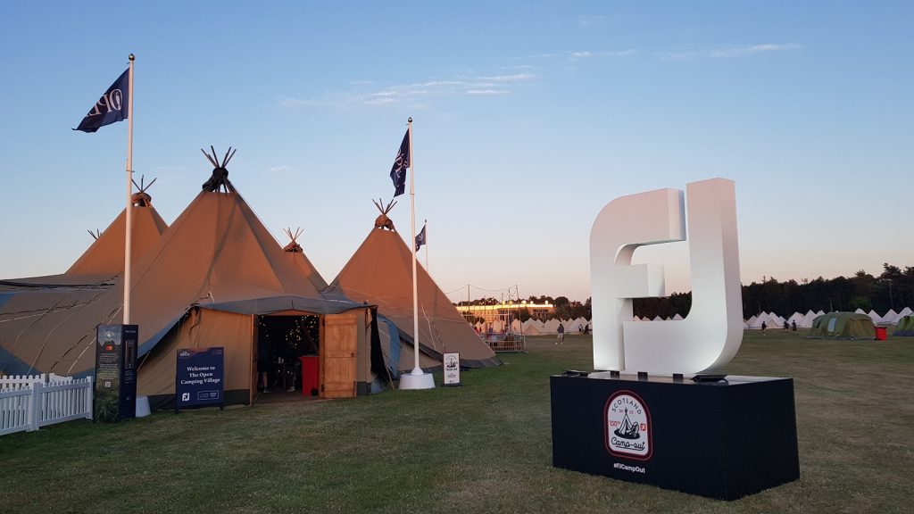 THe 150th Open Camping Village was sponsored by FootJoy