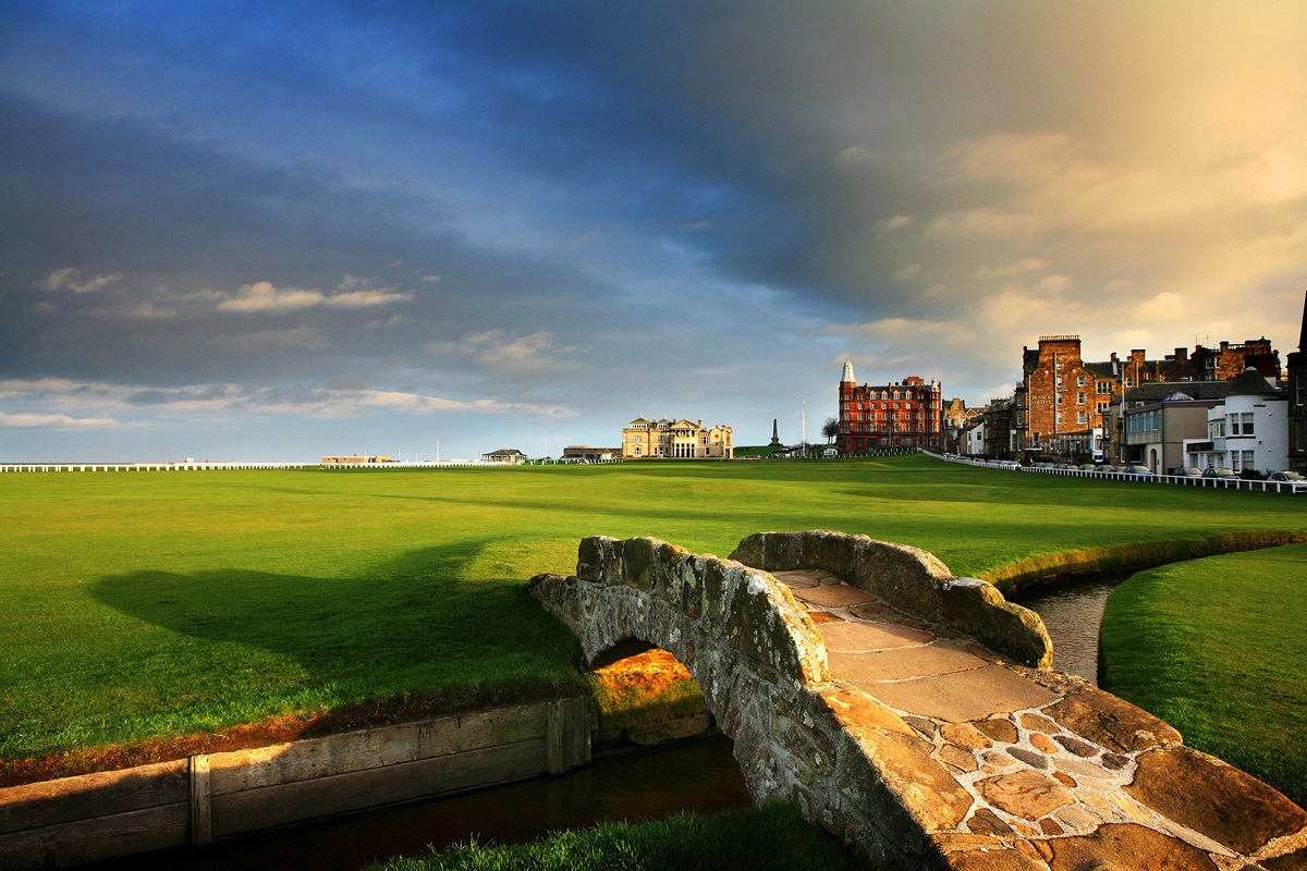 Swilcan Bridge and The Old Course St Andrews